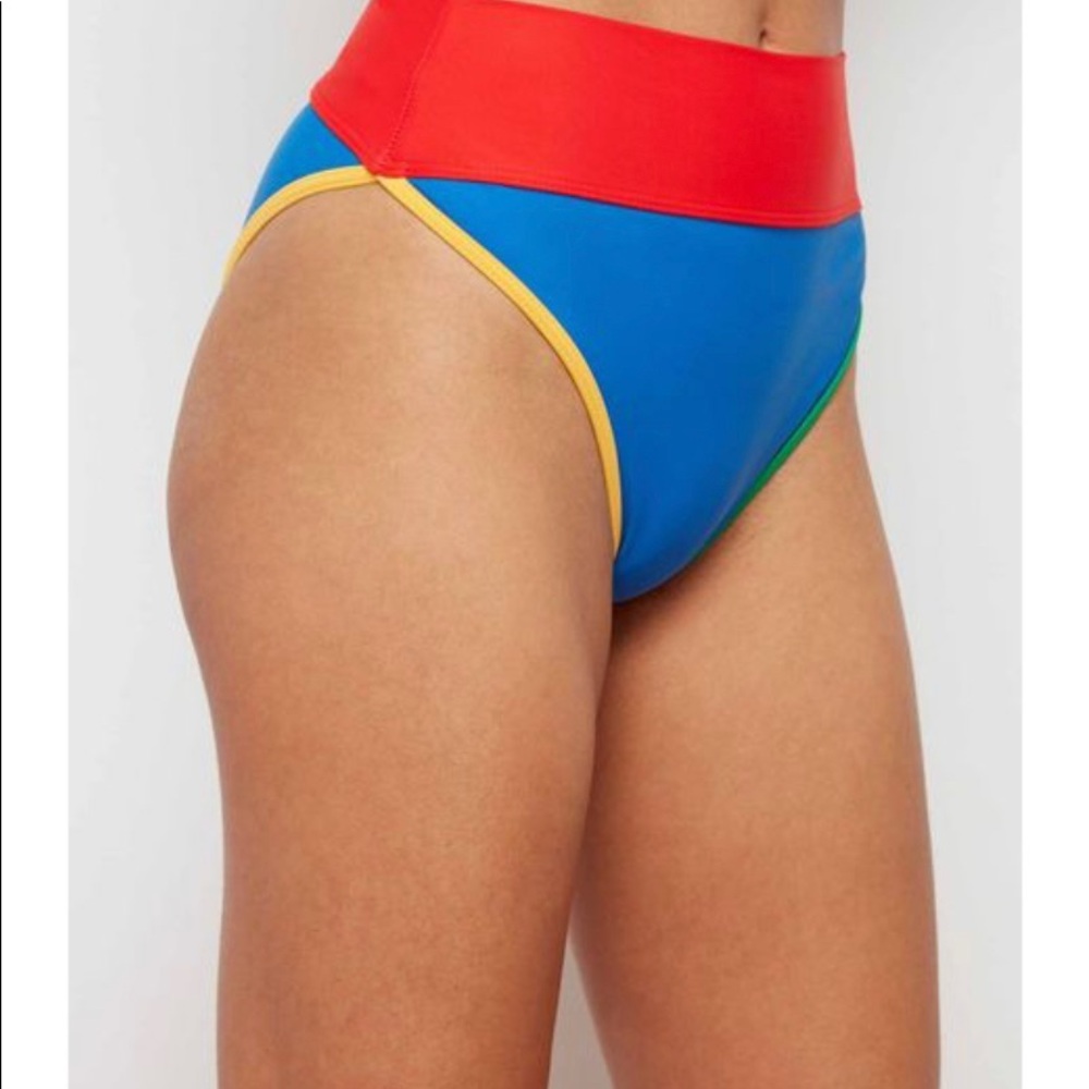 Beach Riot Womens Emmy High Waisted Bikini Bottoms S